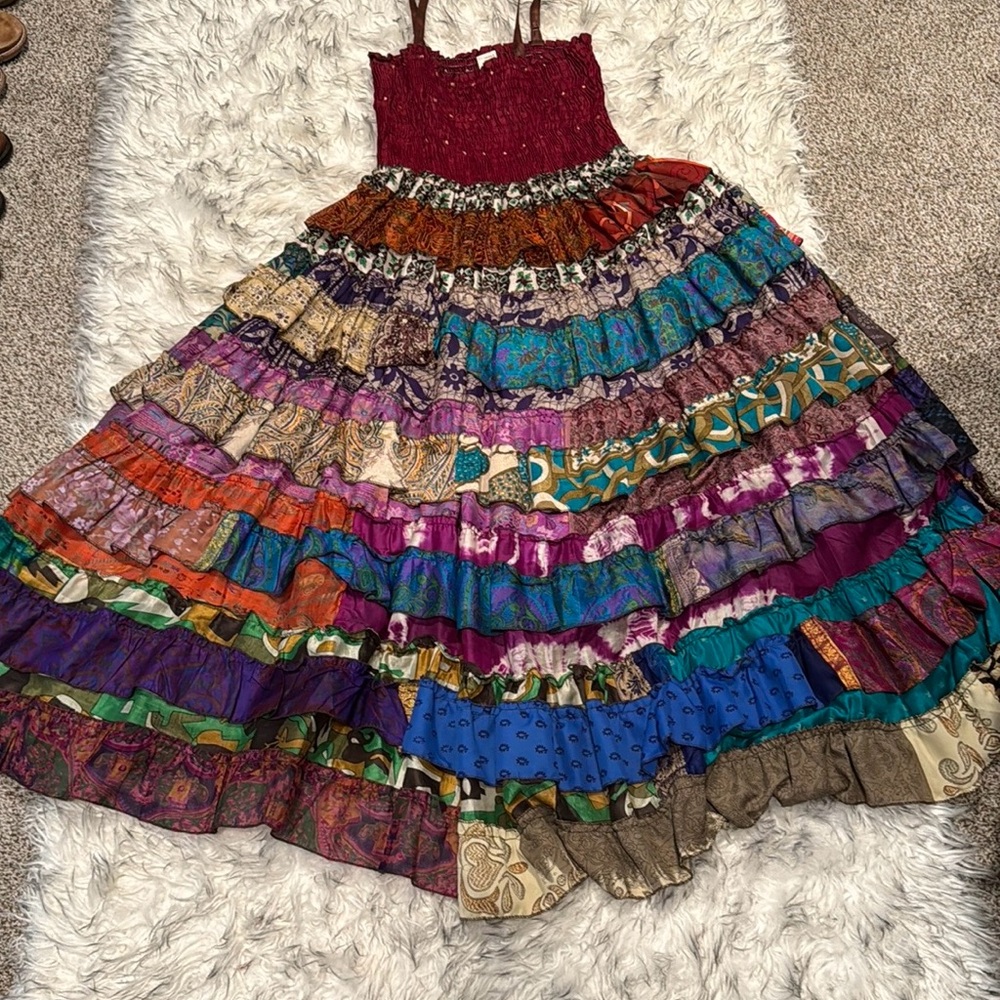 Advance Apparels Bohemian Patchwork Strapped Tier… - image 3